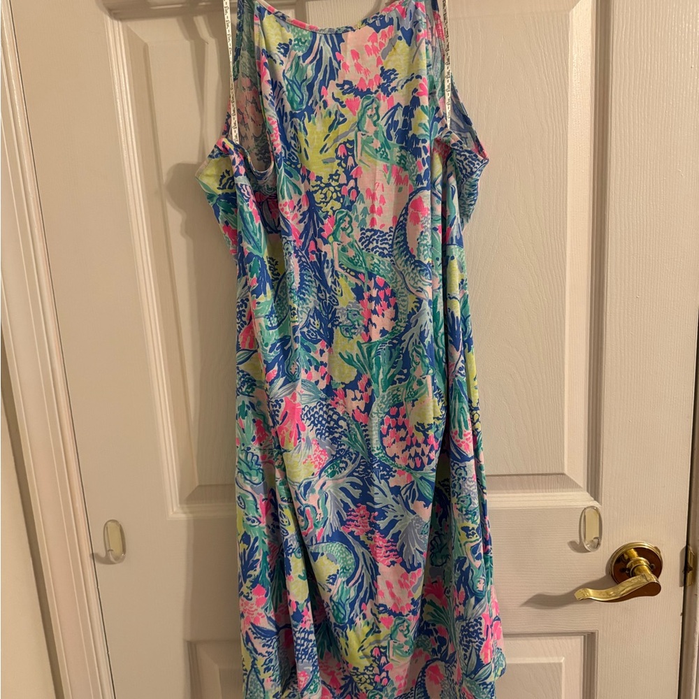 Lilly Pulitzer Multicolor Tropical Print Midi Dress